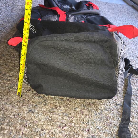 Jansport Katahdin 50 Backpack Grey Red Hiking Outdoor Camping Trail Pack Bag - Picture 7 of 11
